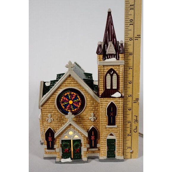 Department 56 Mount Olivet Church Snow Village Lighted House #54429 Building - Picture 3 of 9